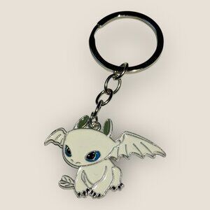 Light Fury How To Train Your Dragon Metal Enamel Keychain Keyring